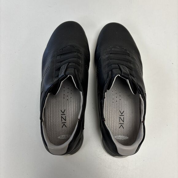 Kizik Fast Slip-On Sneakers Men\'s 13 Black Leather Mid Top Casual Shoes M0101BK main image 8